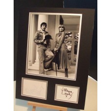 The NEW AVENGERS Gareth Hunt & Joanna Lumley Signed Display UACC COA