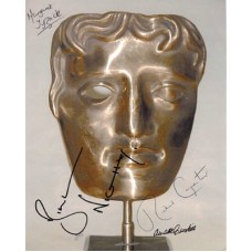 BAFTA MASK - Genuine Authentic Multi Signed Photo - Annette Crosbie – Richard Carpenter – Bill Nighy – Margaret Tyzack BAFTA MASK - Genuine Authentic Multi Signed Photo - Annette Crosbie – Richard Carpenter – Bill Nighy – Margaret Tyzack