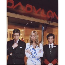 HOTEL BABYLON Cast x2 Signed In Person Autographs 669G UACC COA
