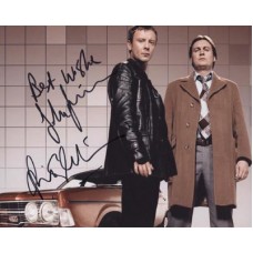LIFE ON MARS Cast Signed x2 Photo Philip Glenister John Simm 597D UACC