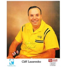 LAZARENKO Cliff Darts Signed Photo 173 UACC COA