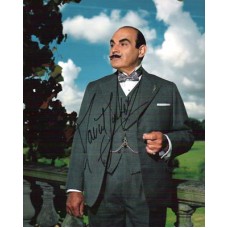SUCHET David Hercule Poirot Autographed Photo 734D  UACC COA