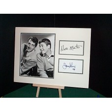MARTIN Dean LEWIS Jerry Genuine Signed Display UACC