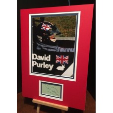 PURLEY David Formula 1 Racing Driver Rare Genuine Authentic Vintage Signed Display PURLEY David Formula 1 Racing Driver Rare Genuine Authentic Vintage Signed Display